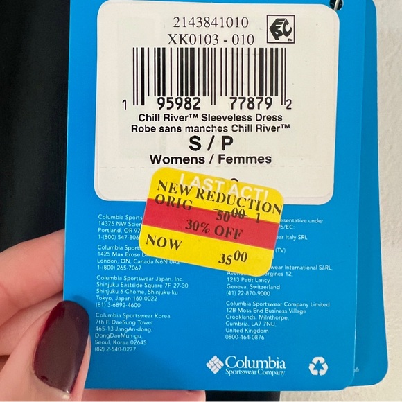 NWT Columbia Chill River Sleeveless Dress - Picture 4 of 5